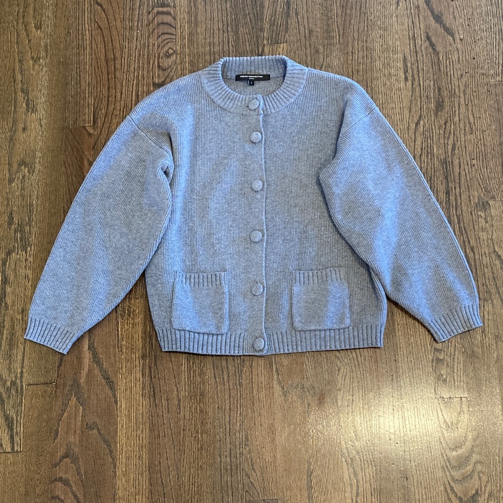 French Connection Light Gray Women's Cardigan